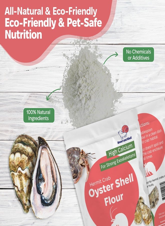 Snout and Shell Oyster Shell Supplement for Hermit Crabs - Natural Calcium Source for Molting Support - Auto Feeder Compatible - USA-Sourced Crushed Shell Powder for Stronger Exoskeletons and Shell Health - Image 5